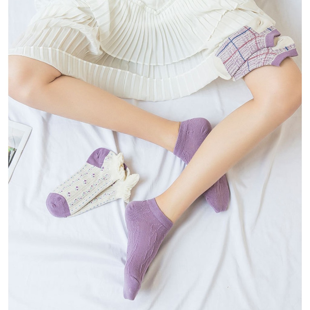 TẤT NGẮN SẮC TÍM MỘNG MƠ