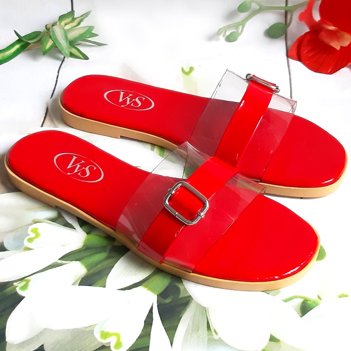 Dép lê bệt nữ quai ngang khóa vuông thời trang VYS TA3651 (Nhiều màu)