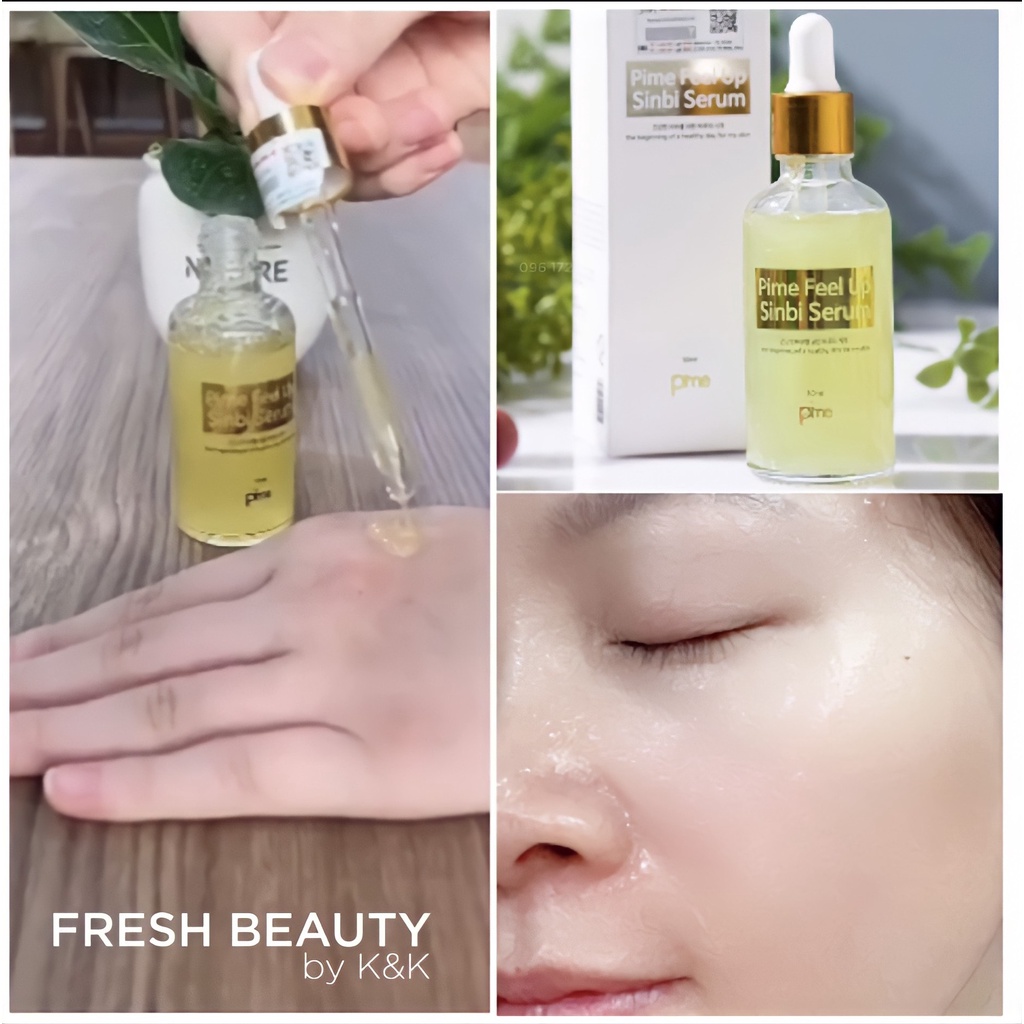 Tinh chất dưỡng trắng serum mờ thâm nám, tàn nhang, dưỡng căng bóng làm đều màu da, chống lão hóa Pime Sinbi Serum 50ml