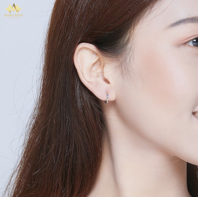 MIRASON - Bông Tai Bạc 925 Cao Cấp - MBTDNM