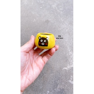 Chậu gốm mini vẽ tay hoạt hình (ib shop chọn mẫu thoải mái)