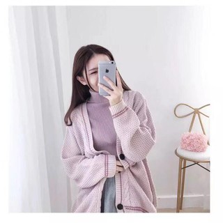 Cardigan len 3 khuy