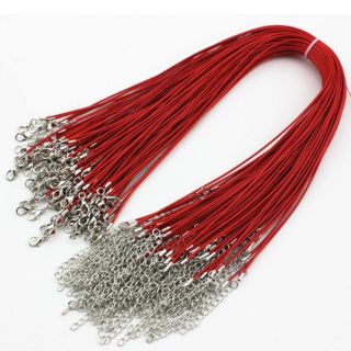 5 sợi dây chuyền bằng da Pu .