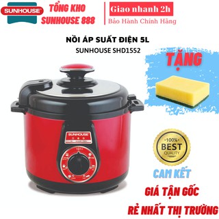Nồi áp suất điện đa năng sunhouse shd1552 công suất 900w bảo hành chính hãng 12 tháng