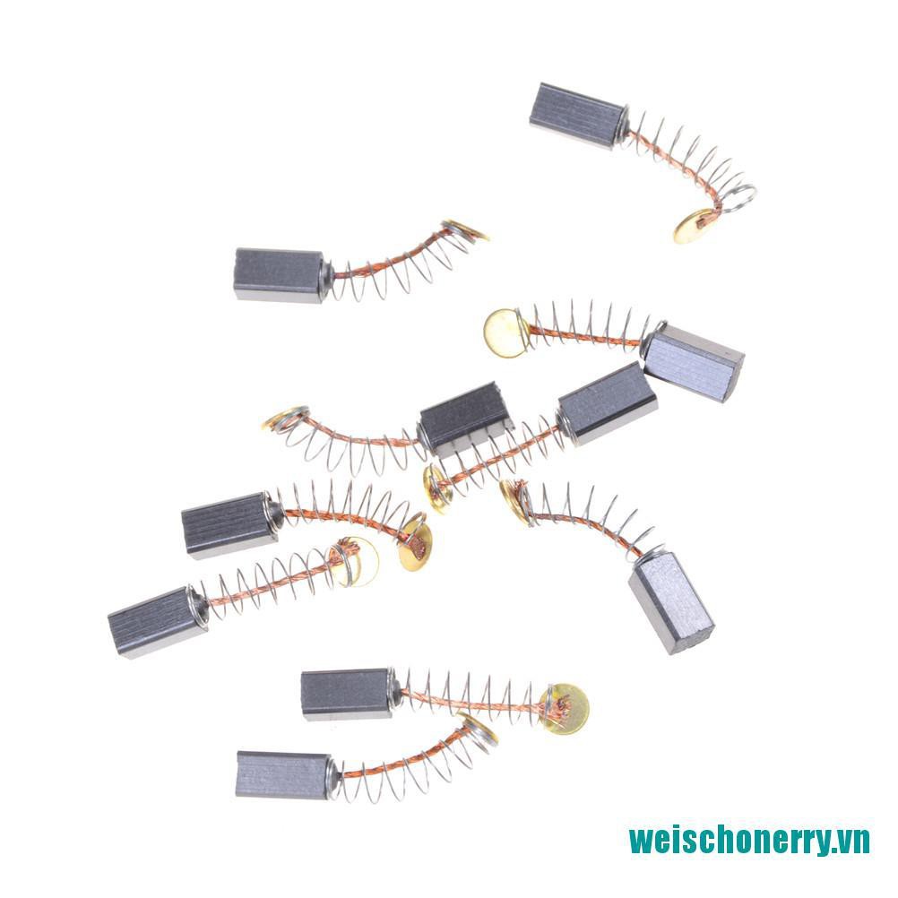 Weischoenrry◑Bộ 10 Động Cơ Chổi Than 5X5X8Mm Chất Lượng Cao