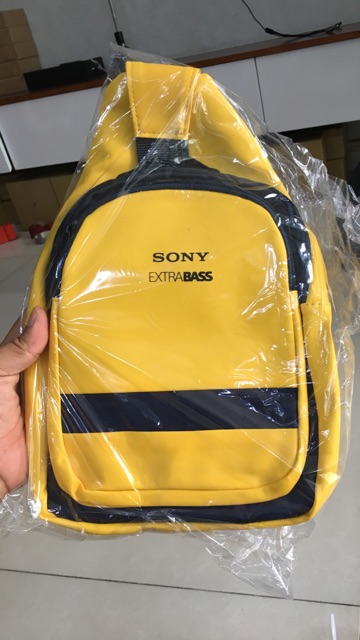 Túi Chéo Vai Sony Extra Bass Màu Vàng - Bộ Sưu Tập Quà Tặng Từ Sony | BigBuy360 - bigbuy360.vn