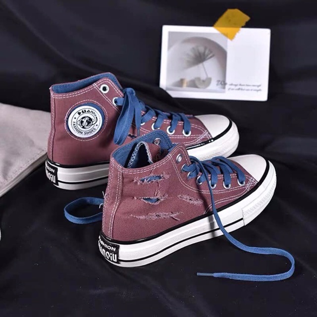 Giày dáng converse ulzzang order( có hình thật)