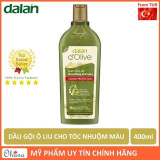 Dầu Gội Ô Liu Bảo Vệ Và Nuôi Dưỡng Tóc Nhuộm Dalan D'Olive Color Protection Shampoo 400ml