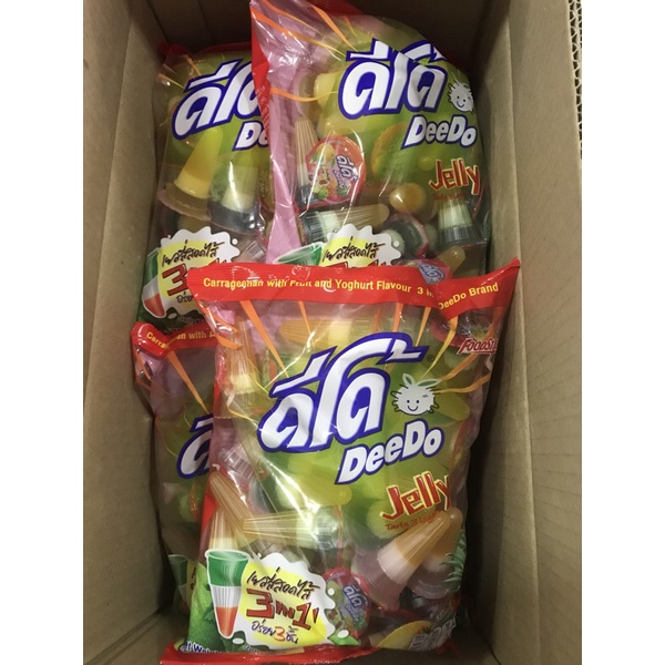 Thạch trái cây Deedo 3 lớp 720gr Thái Lan siêu ngon