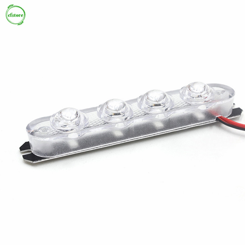 Set 2 Đèn Nhấp Nháy Cảnh Sát 4 Led Cho Xe Hơi / Xe Máy