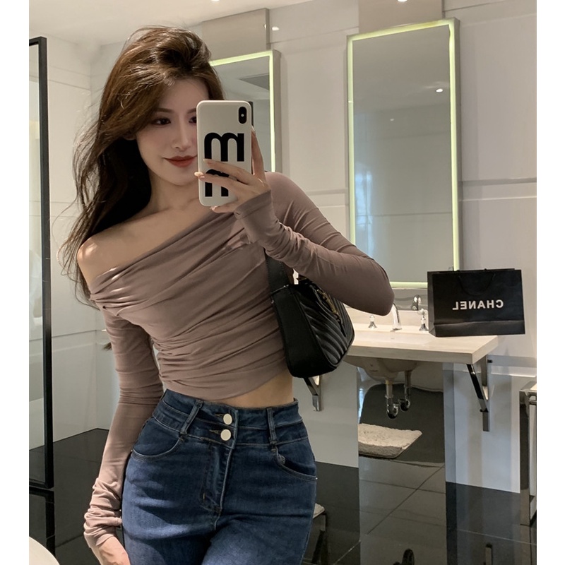 Áo Thun Tay Dài Thiết Kế Độc Đáo Thời Trang Mùa Thu Dễ