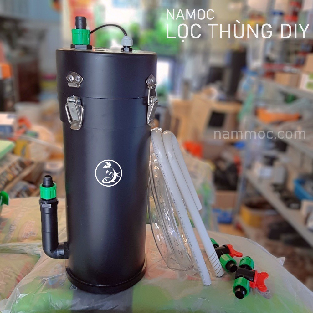 Lọc DIY NAMOC Fi140 | 18W~1200L/H - Full Phụ Kiện & Vật Liệu Lọc | Lọc Thùng Chế Cho Bể Cá Cảnh, Thuỷ Sinh