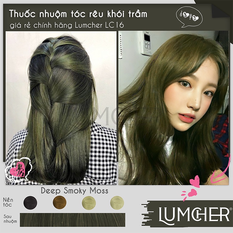 Thuốc nhuộm tóc Rêu Khói Trầm giá rẻ chính hãng Lumcher LC16