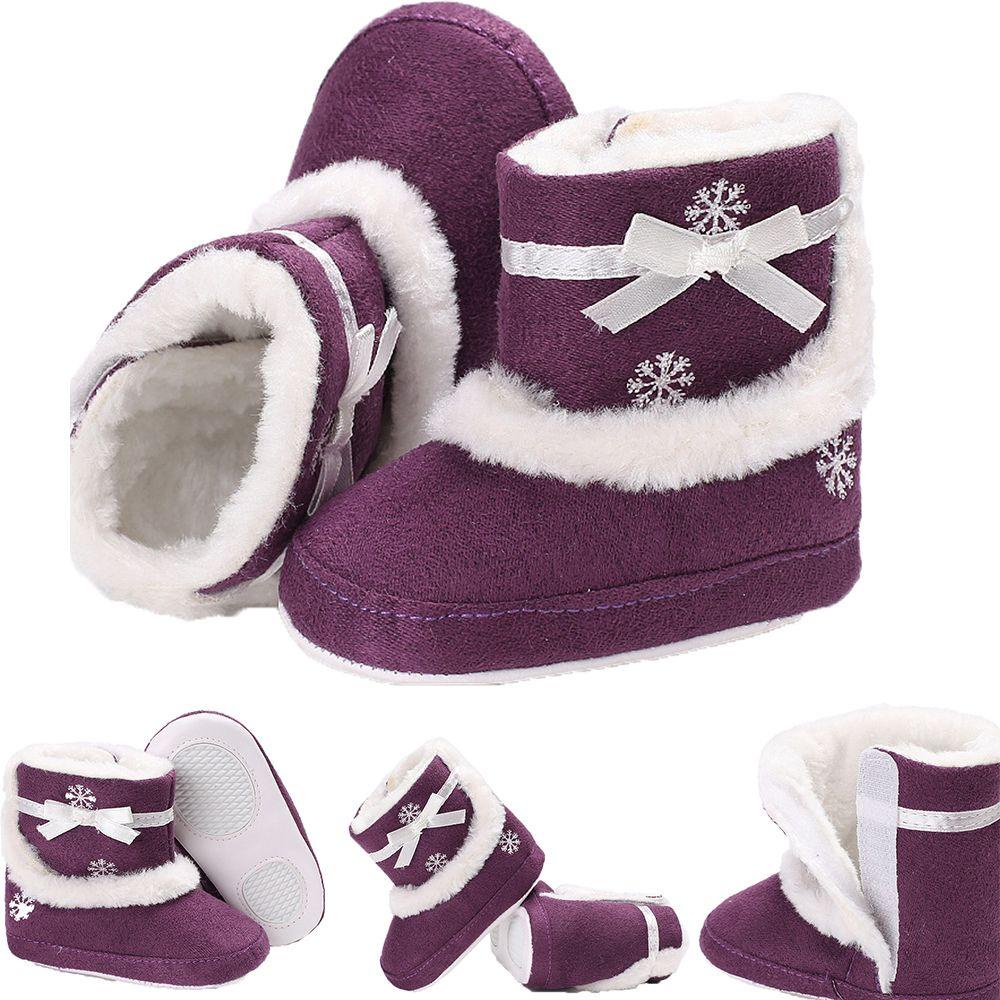 Giày Vải Lông Xù Cho Bé Tập Đi