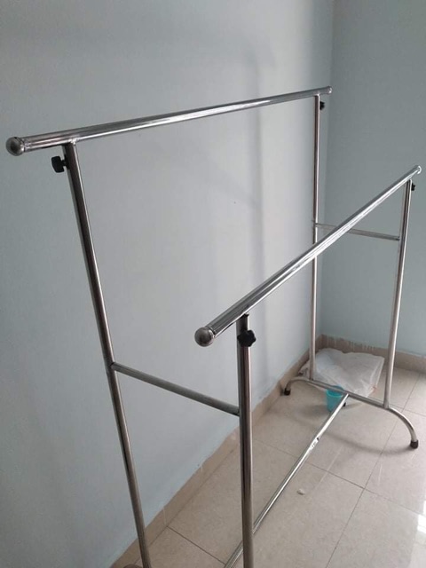 Sào Đôi chân cong lắp ráp Inox