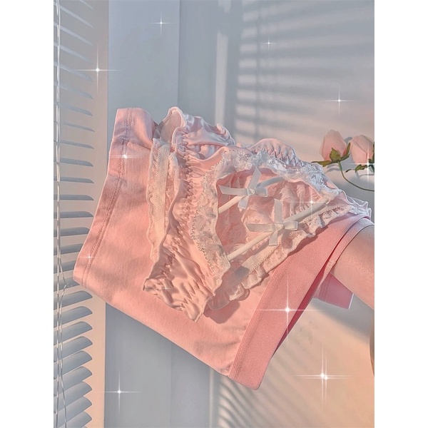 Sẵn nữ m nam xl Set đồ lót cặp đôi nam nữ màu hồng cực kì dễ thương hàng order quảng châu
