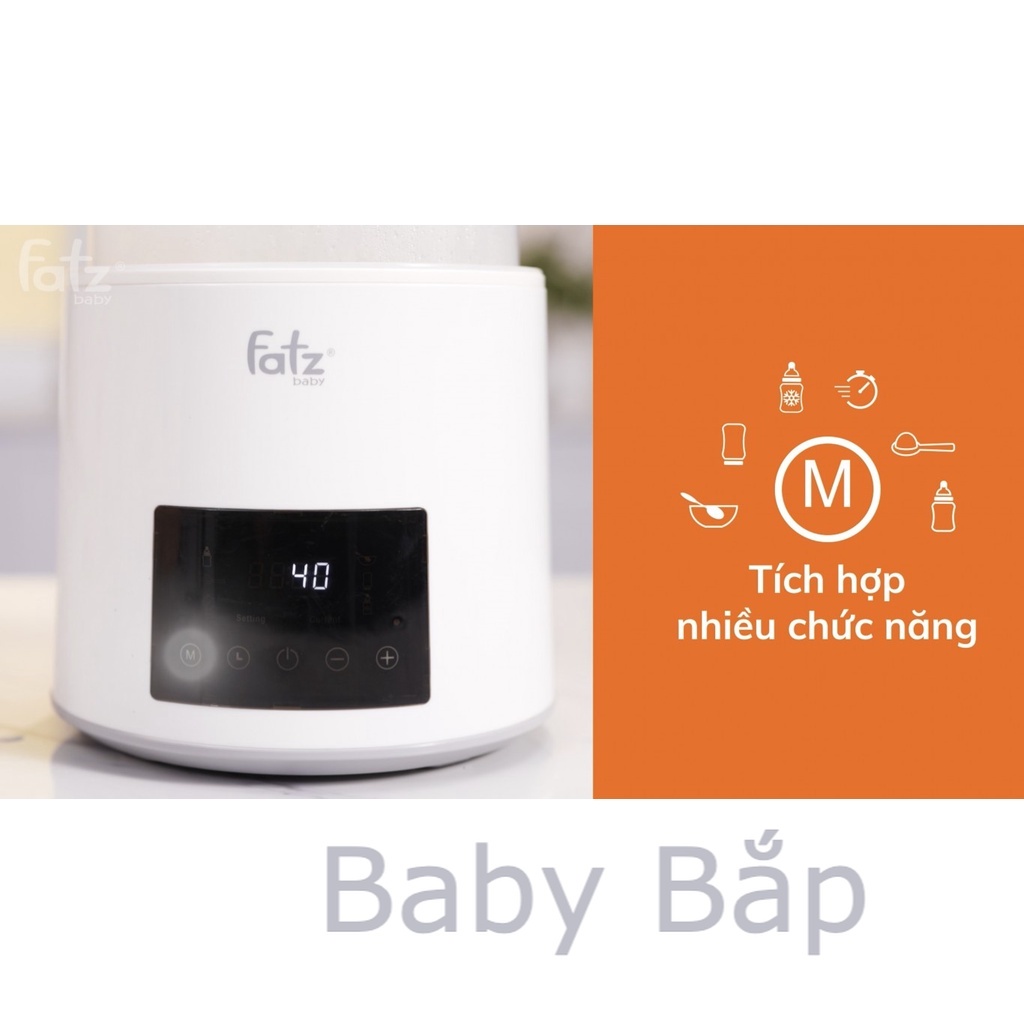 MÁY HÂM SỮA TIỆT TRÙNG ĐIỆN TỬ 4 BÌNH - QUATRO 1 - FATZ BABY FB3015CY