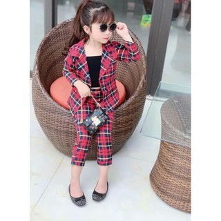 sét véc  3 chi tiết cho bé gái có 4 màu