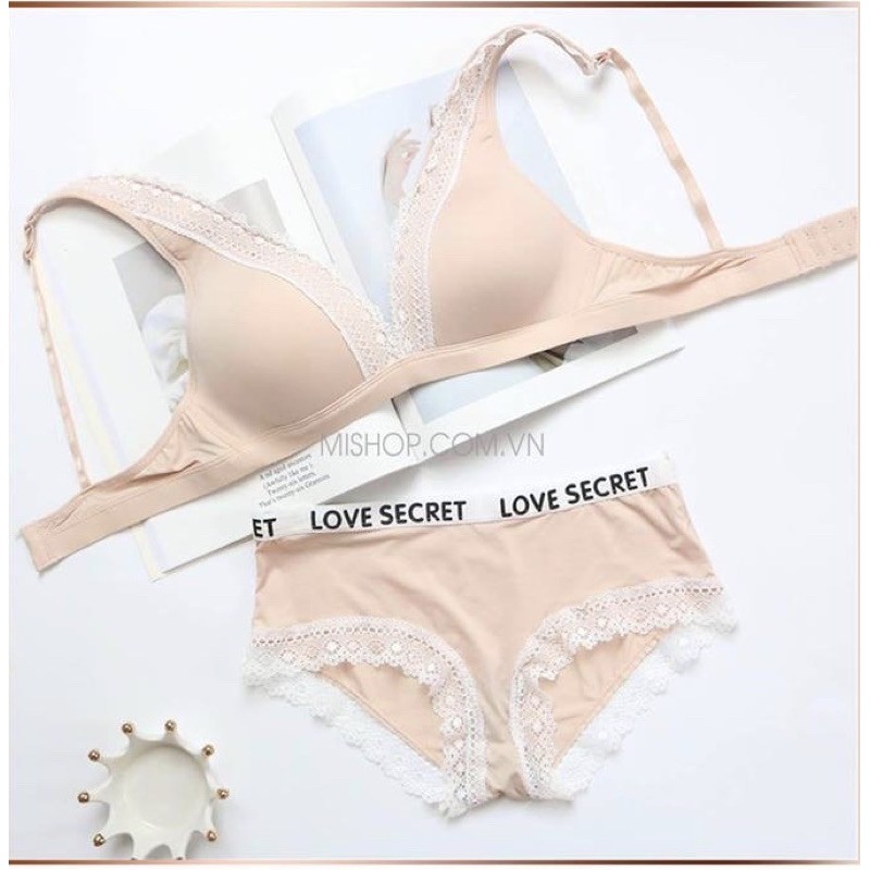 Bộ lót ren đệm mỏng không mút  không gọng đệm ôm form vừa ngực mút nhẹ,hàng xuất khẩu | BigBuy360 - bigbuy360.vn