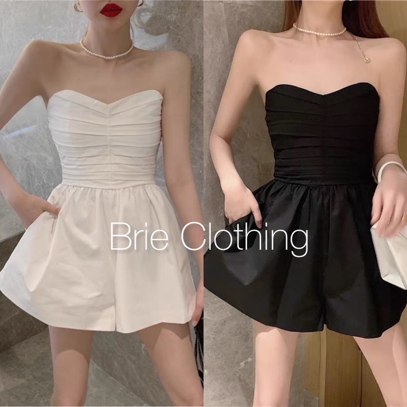 192 - Jumpsuit xếp li ngực