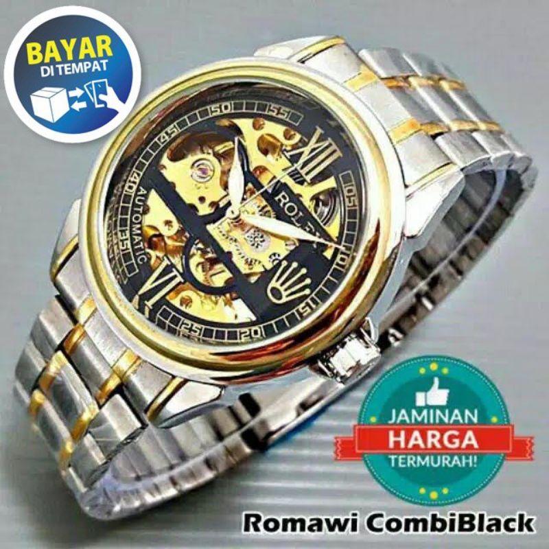 Rolex Hộp Đựng Dung Dịch Tự Động Trong Suốt | Dây Chuyền | Đồng Hồ Nam Chạy Bằng Pin