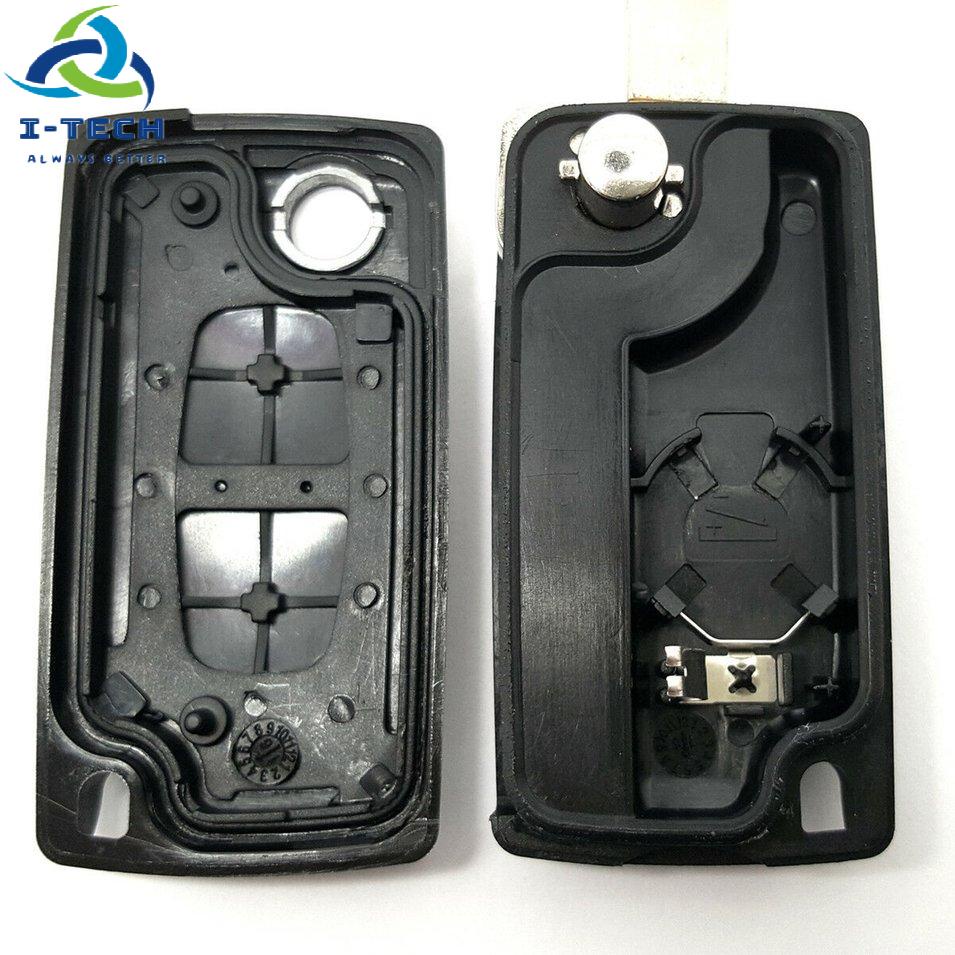 ⚡Khuyến mại⚡2-Button Folding Housing Car Key Protective Case For Peugeot 207 307 407 308 Car Modification Accessories | BigBuy360 - bigbuy360.vn