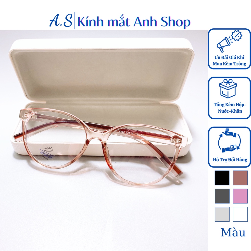 Kính mắt mèo hot trend chất liệu nhựa dẻo gọng dày dặn thời trang 8265