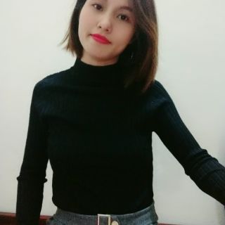 Áo len cổ 3 phân