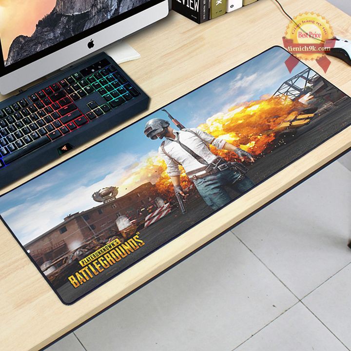 Lót chuột chơi game PUBG bo viền – Bàn di chuột lớn 80x30 cm