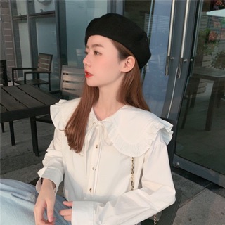 [ORDER] ÁO KIỂU SƠ MI CỔ BÈO ULZZANG 7-15DAYS
