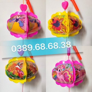 Combo 20 lồng đèn trung thu nhựa 5 mảnh 5D cán nhạc Việt Nam