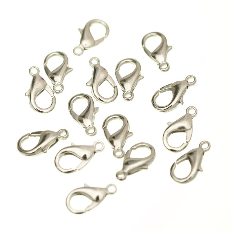 Set 20 Móc Hợp Kim 6x10mm/7x12mm 4 Màu Tự Làm Trang Sức Vòng Cổ