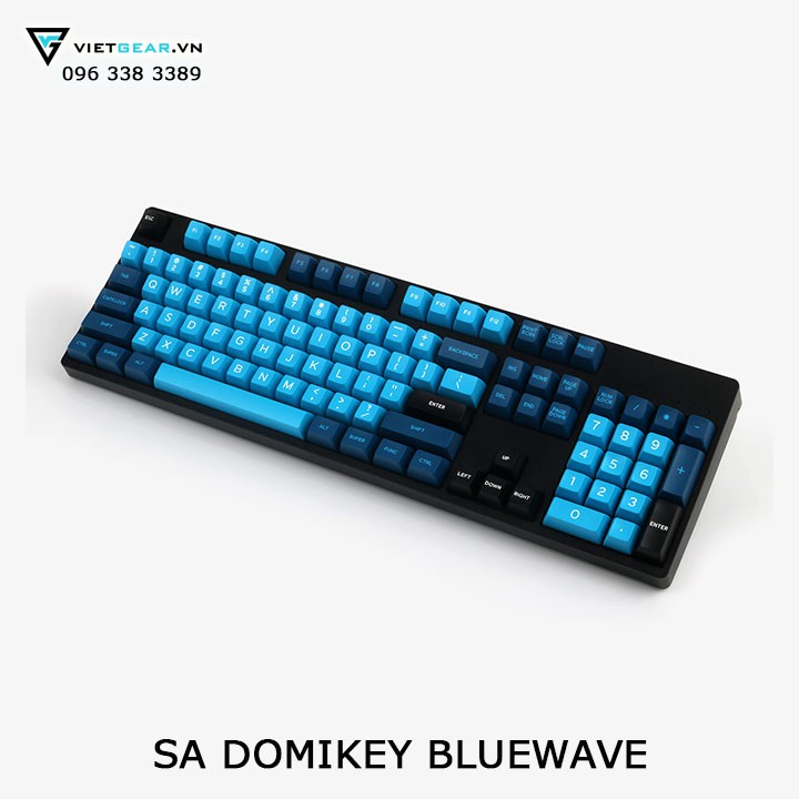 Bộ nút bàn phím SA Domikey Bluewave 159 nút nhựa ABS double shot