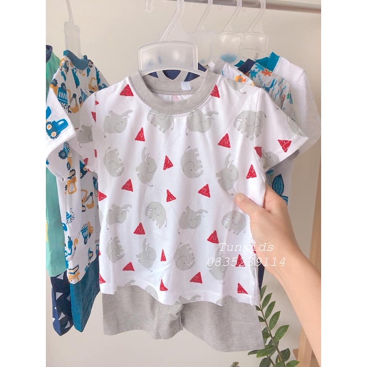 Bộ cotton xuất nhật cho bé trai bé gái
