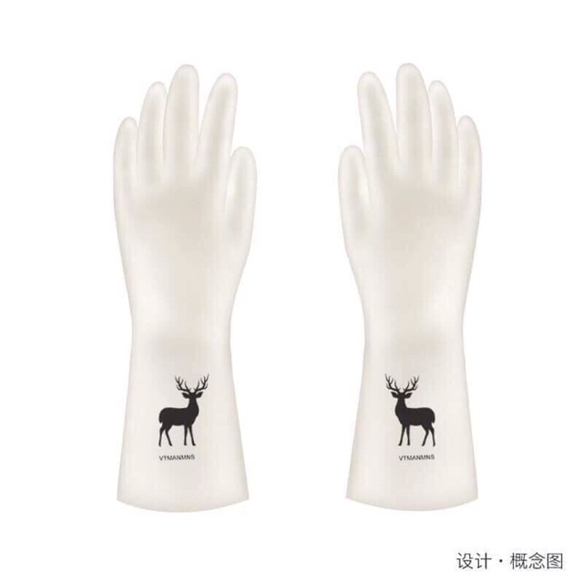 [Găng tay Silicone siêu dai chống cắt] Găng tay cao su siêu dai