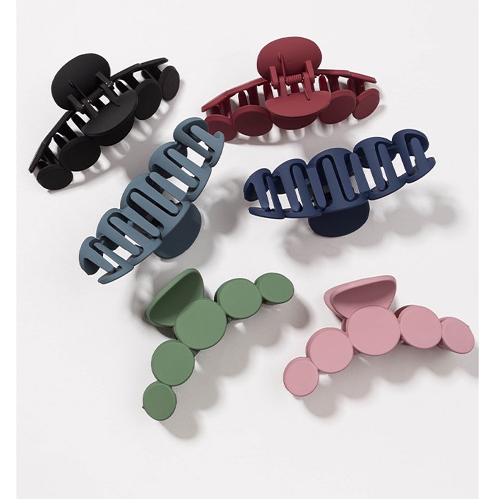 1 Kẹp Tóc Cỡ Lớn Màu Sắc Đơn Giản Phong Cách Retro Hàn Quốc★★★[Available #