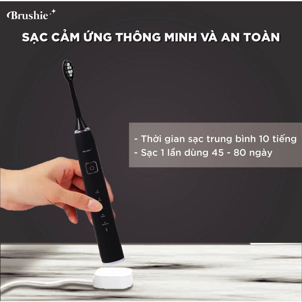 Bàn Chải Điện,Bàn Chải Đánh Răng Tự Động  Brushie, Của Hãng Smilee Tích Hợp Máy Rữa Mặt