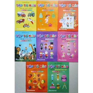 Set 8 quyển tập viết cho bé 3-4 tuổi,4-5 tuổi,5-6 tuổi