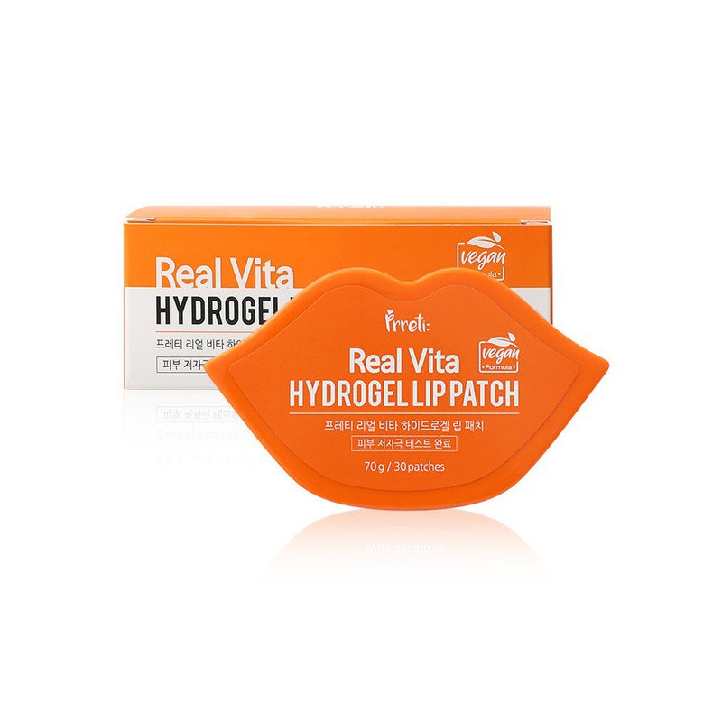 Mặt nạ môi Prreti 70g Real Vita Hydrogel (Hộp 30 miếng)