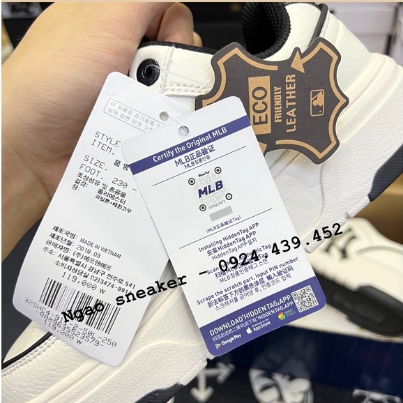 Giày thể thao MLB Liner nam nữ, giày MLB Chunky Liner White Black 2022 đế cao - Fullbox đủ phụ kiện