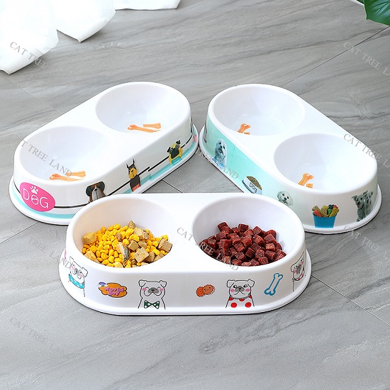 BÁT ĂN CHÓ MÈO BẰNG NHỰA MICA DÀY - KHAY ĂN THÚ CƯNG