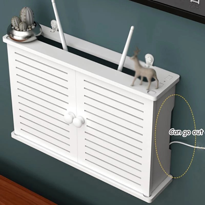 Hộp gỗ đựng bộ định tuyến wifi không dây treo tường tiện lợi