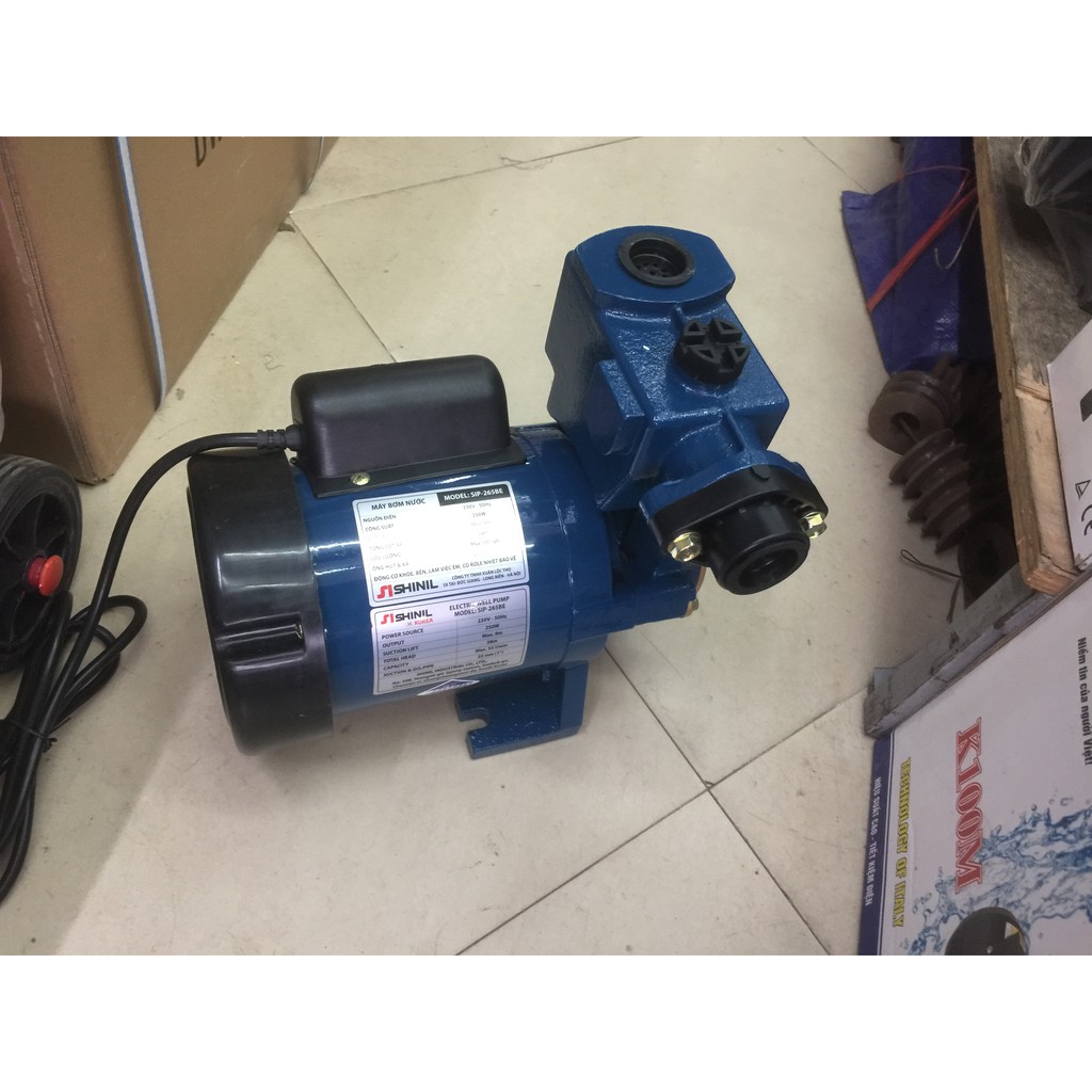 Máy bơm nước đẩy cao chân không Shinil SIP-265 BE , bơm cho hộ gia đình cao tầng