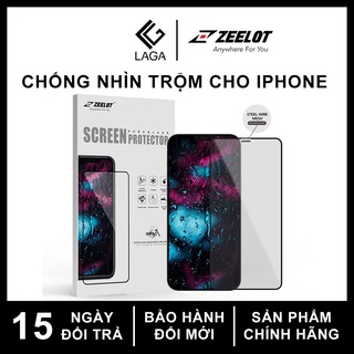 Kính Cường Lực Chống Nhìn Trộm Zeelot Privacy iPhone 12 Mini/12/12 Pro/12 Pro Max/11/11 Pro/11 Pro Max/XS Max/XS/X/XR