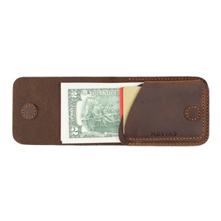 [DA THẬT] Ví Da thủ công handmade Gerbera Handcrafted Mini Wallet