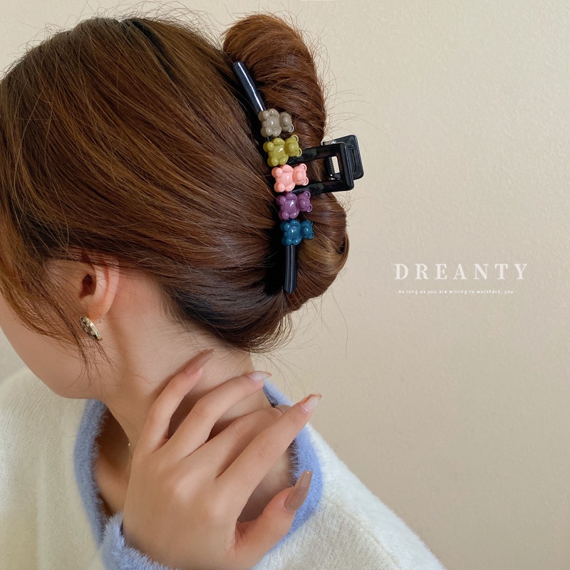 Kẹp Tóc Hình Cá Mập / Gấu Dễ Thương Phong Cách Hàn Quốc Cho Nữ