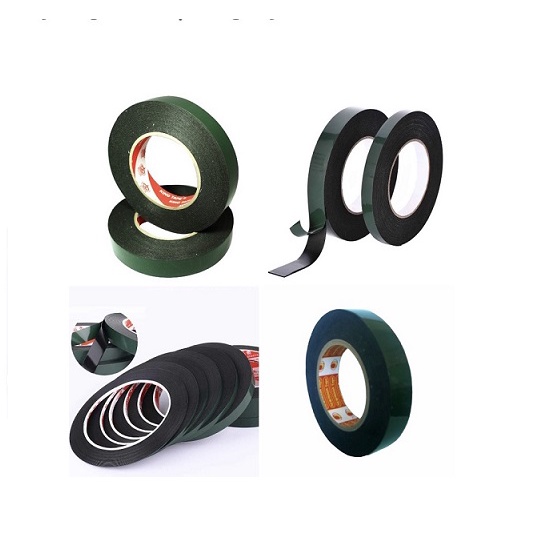 Băng Dính Xốp 2 Mặt Màu Xanh Đen Loại Tốt Siêu Dính Đàn Hồi Chịu Lực Tốt Giá Rẻ