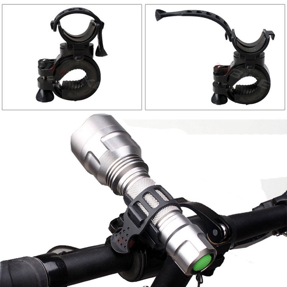 Kẹp Đèn Pin Bằng Cao Su Có Thể Điều Chỉnh Xoay 360 Độ Tiện Dụng Cho Xe Đạp