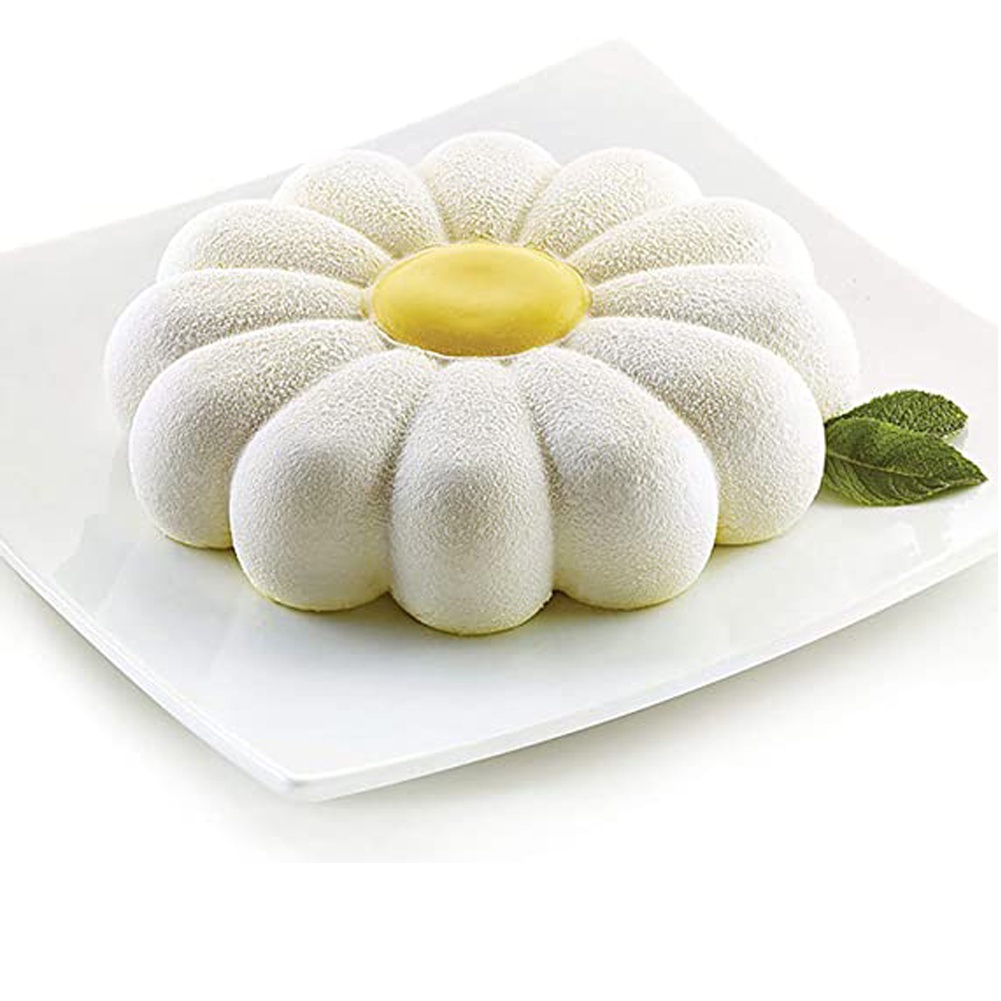 CONOPERY Khuôn silicone tạo hình hoa hướng dương làm bánh pudding/ thạch rau câu DIY dễ vệ sinh