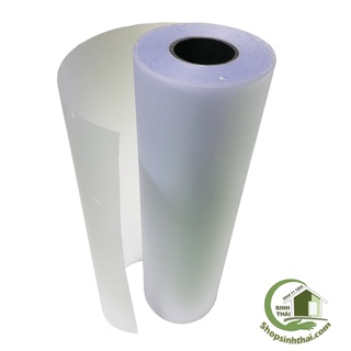 Màng nhựa cứng màu trắng đục mờ  [ 1 mét x khổ 60cm x dày 2 zem ]
